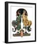 "Couple in Barber Chairs,"May 10, 1930-Elbert Mcgran Jackson-Framed Giclee Print