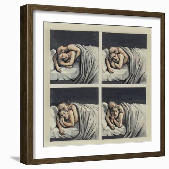 Couple in Bed, 2002-Evelyn Williams-Framed Giclee Print