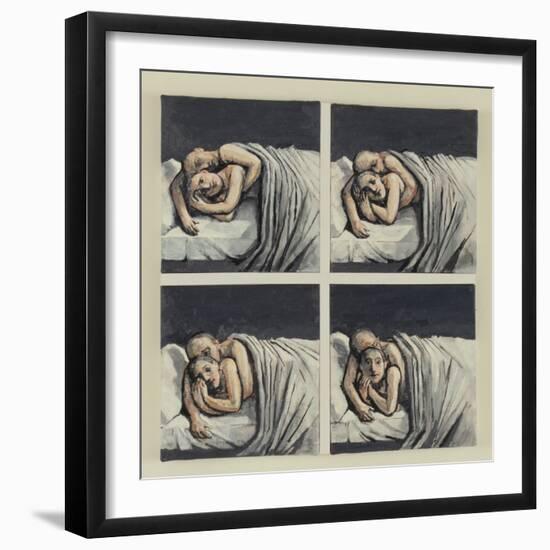 Couple in Bed, 2002-Evelyn Williams-Framed Giclee Print