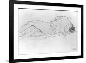 Couple in Bed, c.1915-Gustav Klimt-Framed Giclee Print