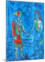 Couple in Blue-Marc Chagall-Mounted Collectable Print
