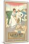 Couple in Cigarette Advertisement-null-Mounted Giclee Print