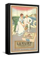 Couple in Cigarette Advertisement-null-Framed Stretched Canvas