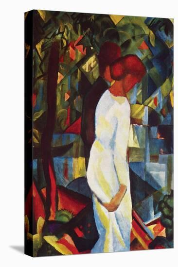 Couple in Forest-Auguste Macke-Stretched Canvas