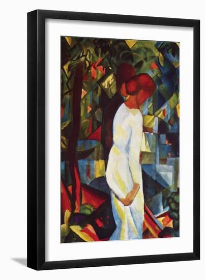 Couple in Forest-Auguste Macke-Framed Art Print