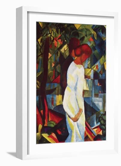 Couple in Forest-Auguste Macke-Framed Art Print