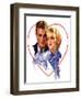 "Couple in Heart,"February 17, 1934-Bradshaw Crandall-Framed Giclee Print