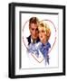 "Couple in Heart,"February 17, 1934-Bradshaw Crandall-Framed Giclee Print