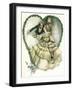 Couple in Heart-Harrison Fisher-Framed Giclee Print