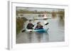 Couple in Kayak During January 2014 Flooding-David Woodfall-Framed Photographic Print