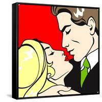 Couple in Love-Alena Kozlova-Framed Stretched Canvas
