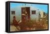 Couple in Old Trailer Park-null-Framed Stretched Canvas