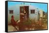 Couple in Old Trailer Park-null-Framed Stretched Canvas