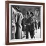 Couple in Penn Station Sharing Farewell Kiss Before He Ships Off to War During WWII-Alfred Eisenstaedt-Framed Photographic Print