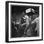 Couple in Penn Station Sharing Farewell Kiss Before He Ships Off to War During WWII-Alfred Eisenstaedt-Framed Photographic Print