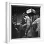 Couple in Penn Station Sharing Farewell Kiss Before He Ships Off to War During WWII-Alfred Eisenstaedt-Framed Photographic Print