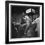 Couple in Penn Station Sharing Farewell Kiss Before He Ships Off to War During WWII-Alfred Eisenstaedt-Framed Photographic Print