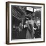 Couple in Penn Station Sharing Farewell Kiss Before He Ships Off to War During WWII-Alfred Eisenstaedt-Framed Photographic Print