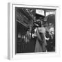 Couple in Penn Station Sharing Farewell Kiss Before He Ships Off to War During WWII-Alfred Eisenstaedt-Framed Photographic Print