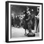 Couple in Penn Station Sharing Farewell Kiss Before He Ships Off to War During WWII-Alfred Eisenstaedt-Framed Photographic Print