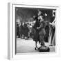 Couple in Penn Station Sharing Farewell Kiss Before He Ships Off to War During WWII-Alfred Eisenstaedt-Framed Photographic Print