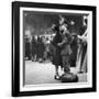 Couple in Penn Station Sharing Farewell Kiss Before He Ships Off to War During WWII-Alfred Eisenstaedt-Framed Photographic Print