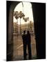 Couple in Plaza Real Gothic Square, Barcelona, Spain-Michele Westmorland-Mounted Premium Photographic Print