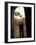 Couple in Plaza Real Gothic Square, Barcelona, Spain-Michele Westmorland-Framed Photographic Print