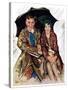 "Couple in Rain,"October 4, 1930-Ellen Pyle-Stretched Canvas