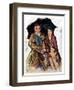 "Couple in Rain,"October 4, 1930-Ellen Pyle-Framed Giclee Print