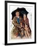 "Couple in Rain,"October 4, 1930-Ellen Pyle-Framed Giclee Print