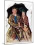 "Couple in Rain,"October 4, 1930-Ellen Pyle-Mounted Giclee Print