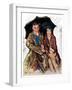 "Couple in Rain,"October 4, 1930-Ellen Pyle-Framed Giclee Print