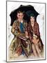 "Couple in Rain,"October 4, 1930-Ellen Pyle-Mounted Giclee Print
