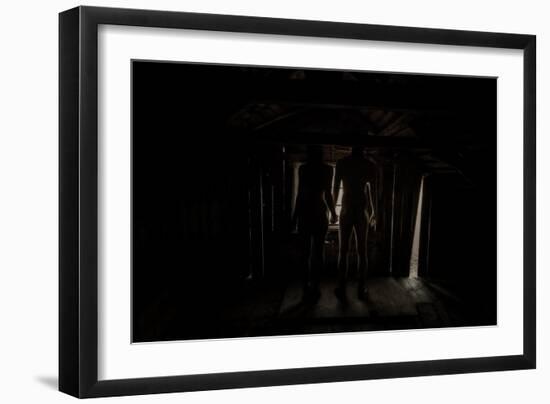 Couple in the attic, 2015-Elinleticia H?gabo-Framed Giclee Print