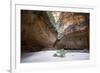 Couple in the Cathedral Gorge in the Purnululu National Park-Michael Runkel-Framed Photographic Print