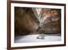 Couple in the Cathedral Gorge in the Purnululu National Park-Michael Runkel-Framed Photographic Print