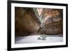 Couple in the Cathedral Gorge in the Purnululu National Park-Michael Runkel-Framed Photographic Print