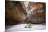 Couple in the Cathedral Gorge in the Purnululu National Park-Michael Runkel-Mounted Photographic Print