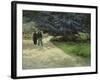 Couple in the Park, Arles, c.1888-Vincent van Gogh-Framed Giclee Print