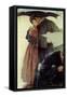 Couple in the Rain-Norman Rockwell-Framed Stretched Canvas