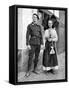 Couple in Traditional Dress, Alsace-Lorraine, Rhine, 1936-Donald Mcleish-Framed Stretched Canvas