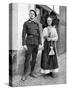 Couple in Traditional Dress, Alsace-Lorraine, Rhine, 1936-Donald Mcleish-Stretched Canvas