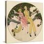 Couple in Tree 1914-Gerda Wegener-Stretched Canvas
