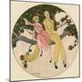 Couple in Tree 1914-Gerda Wegener-Mounted Photographic Print