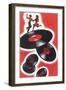 Couple Jitterbugging on Records-null-Framed Giclee Print