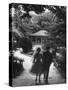 Couple Just Married Taking a Walk in a Park-Loomis Dean-Stretched Canvas