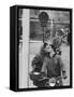 Couple Kissing in the Street-Stan Wayman-Framed Stretched Canvas