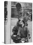 Couple Kissing in the Street-Stan Wayman-Stretched Canvas