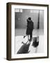 Couple Kissing in Train Station-null-Framed Photographic Print